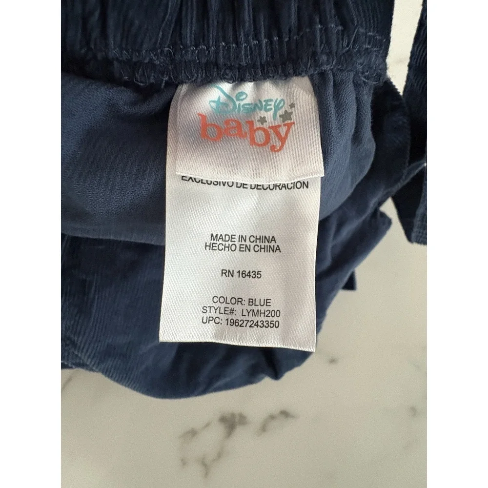 Disney Mickey Mouse Embroidered Corduroy Overalls Size 24 Months